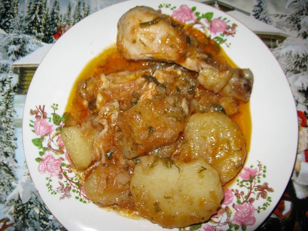 Tocanita de cartofi cu pui