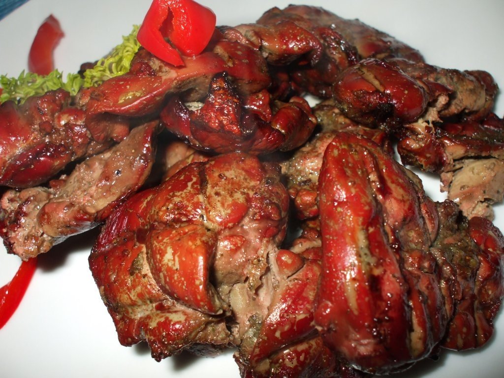 Ficatei de pui la gratar