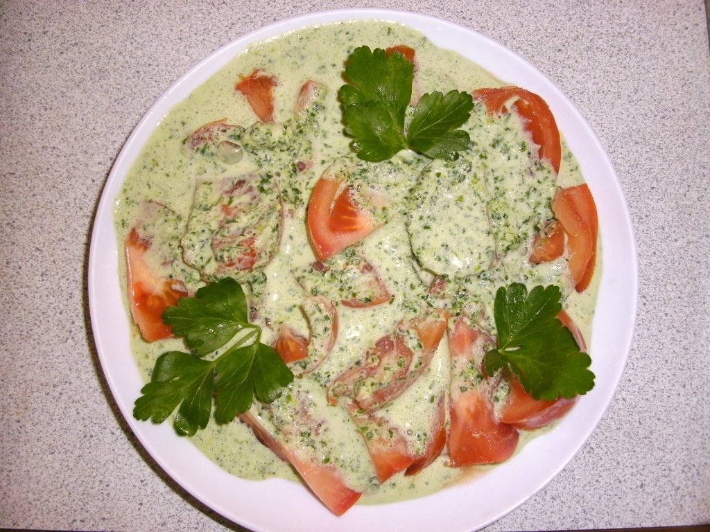 Salata de rosii cu menta din Liban