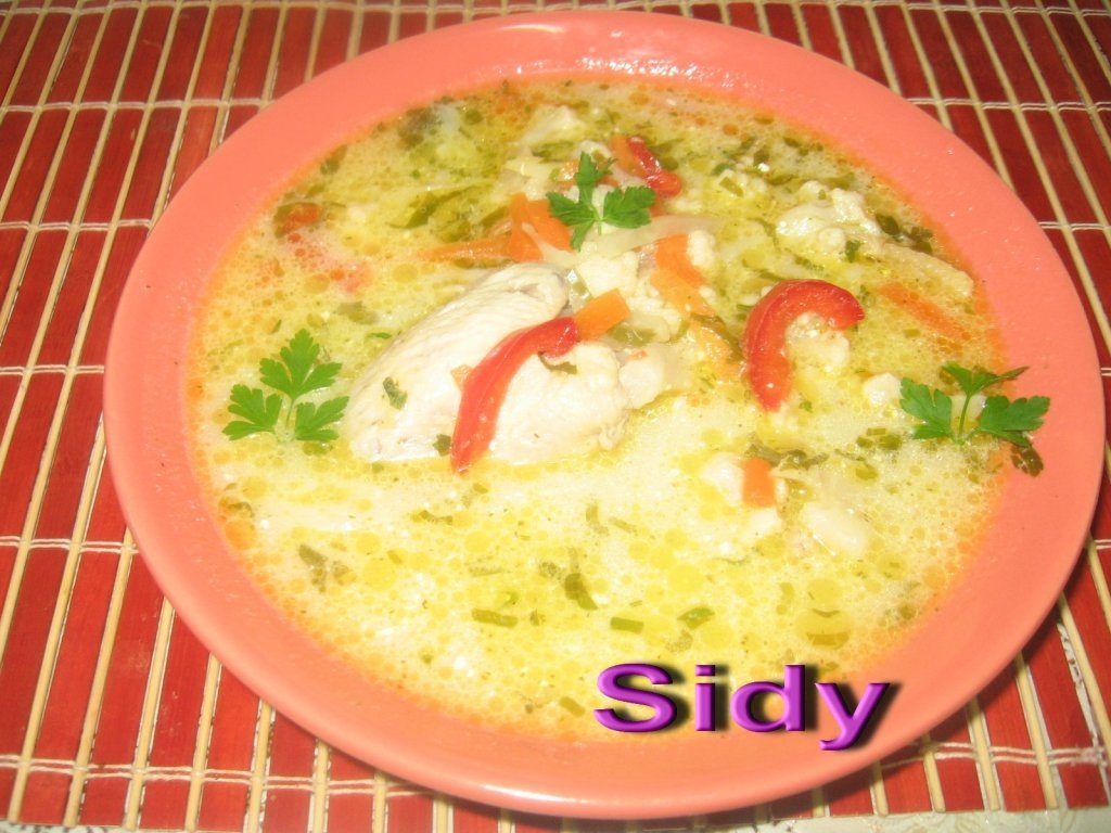 Ciorba a la grec cu conopida