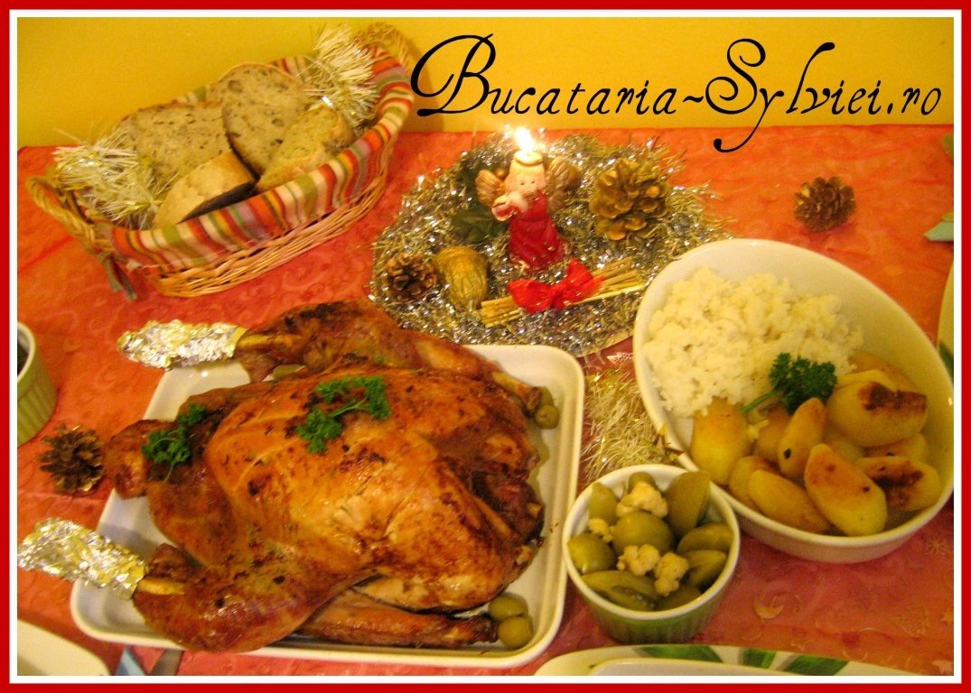 Curcan umplut la cuptor