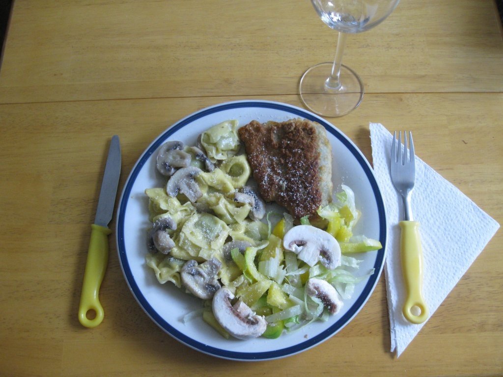 Tortellini cu cod pane