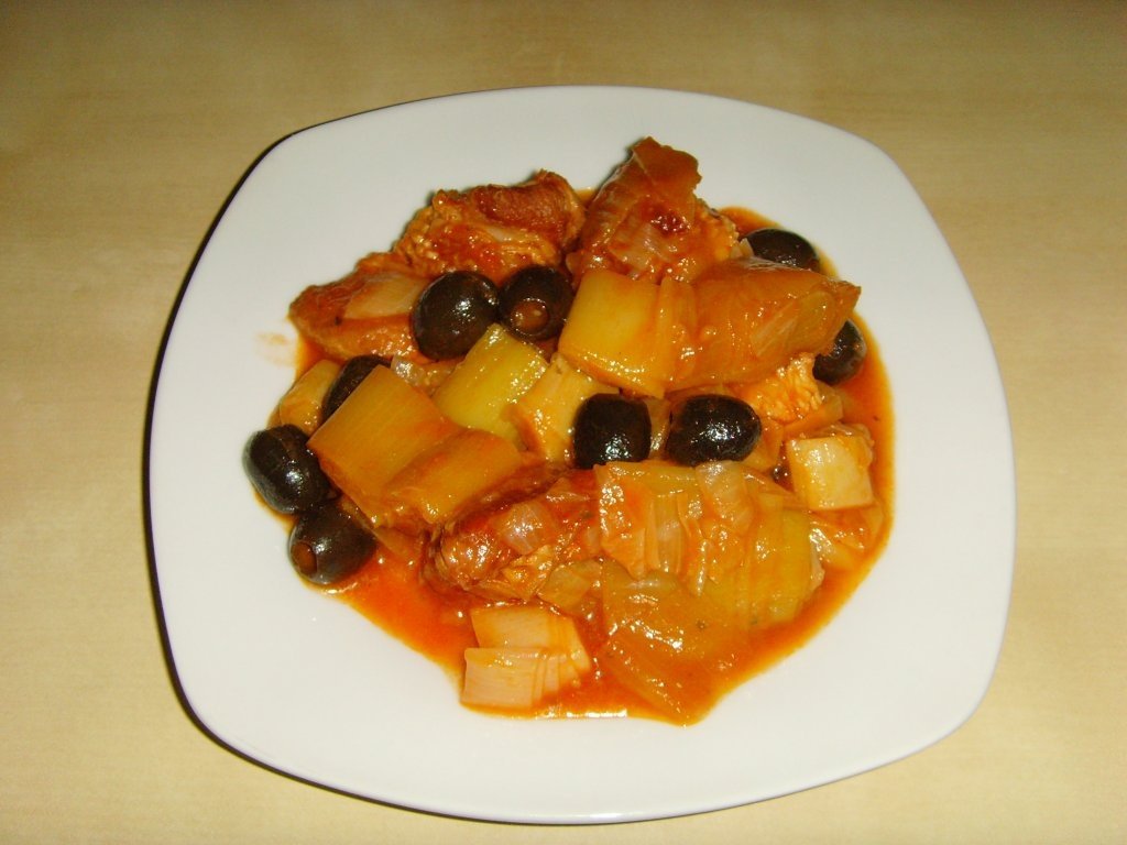 Mancare de praz cu masline