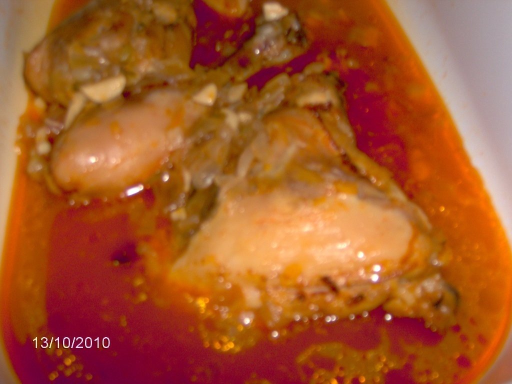 Friptura de pasare in sos de vin