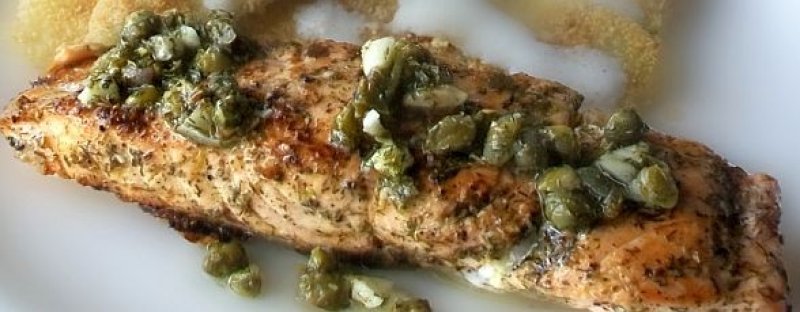 Somon in stil mediteranean - o reteta delicioasa 