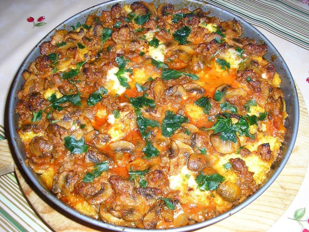 Polenta alla boscaiola