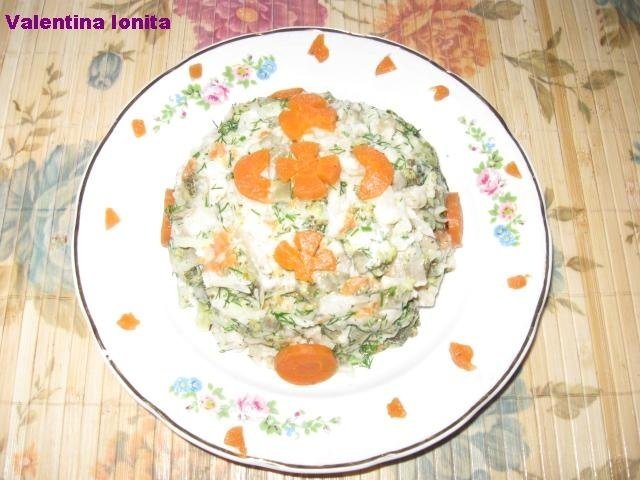 Salata de legume fierte cu maioneza de post