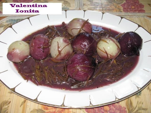 Ceapa fiarta in vin rosu