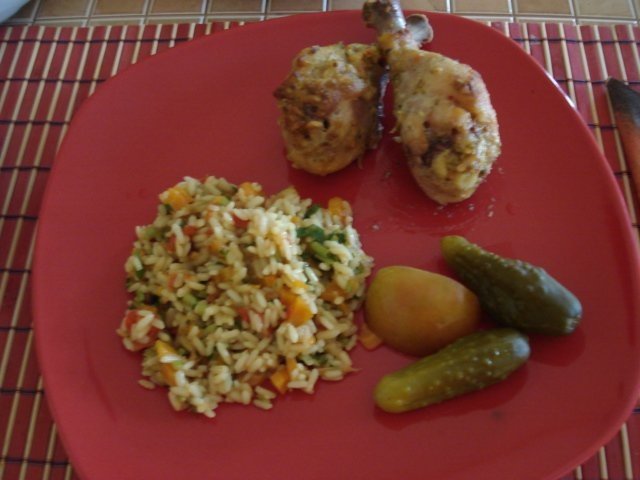 Pulpe de pui pe sare