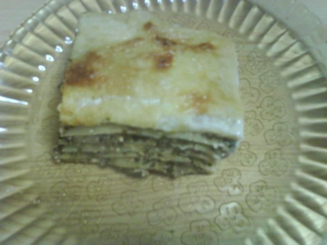 Lasagna cu spanac si urda dulce