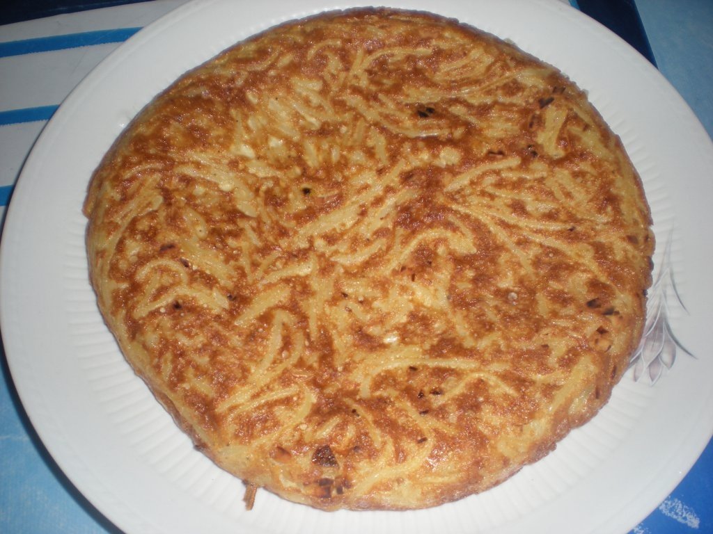 Omleta cu spaghetti