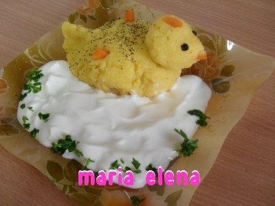 Puisori din mamaliga cu smantana pt copilasi mofturosi