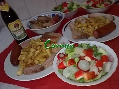 Muschiulet de porc,cu salata