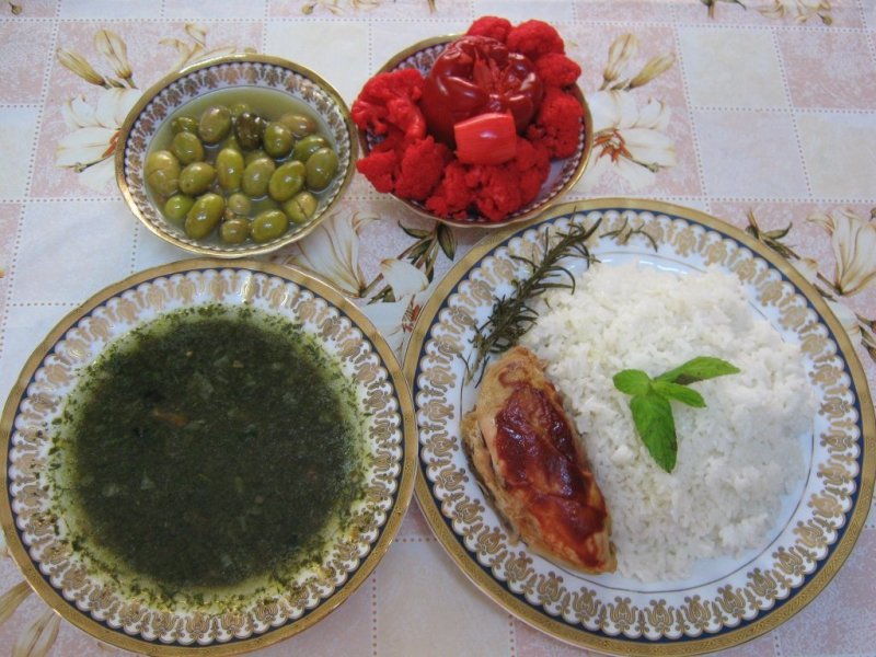 Supa de iuta cu pui –"Mlukhieh"-Specific tarilor arabe