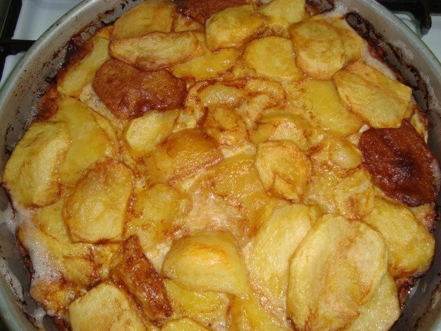 Musaca de cartofi cu carne de pui