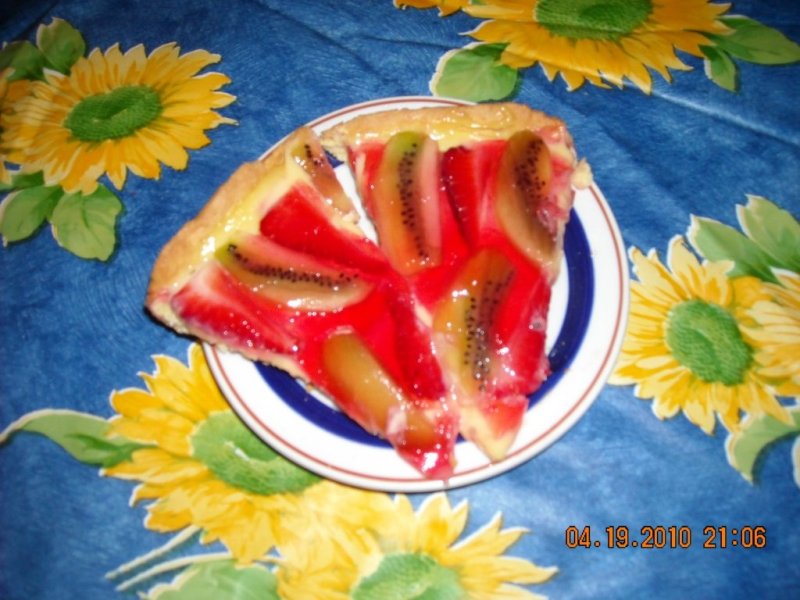 Crostata cu crema de lamaie si fructe(tarta)