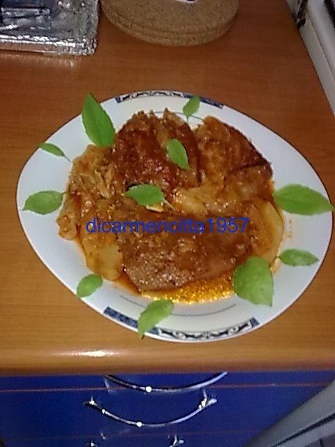 Vitel cu varza in vasul roman