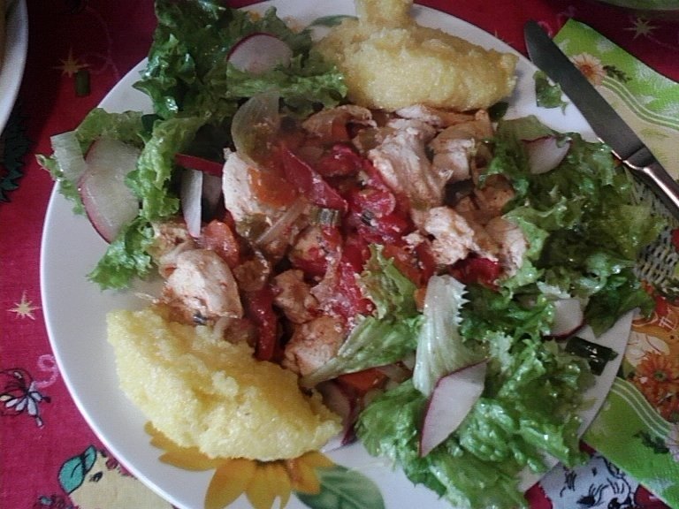 Mix de legume cu piept de pui