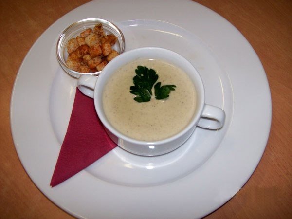 Soup - piure cu cascaval si ciuperci