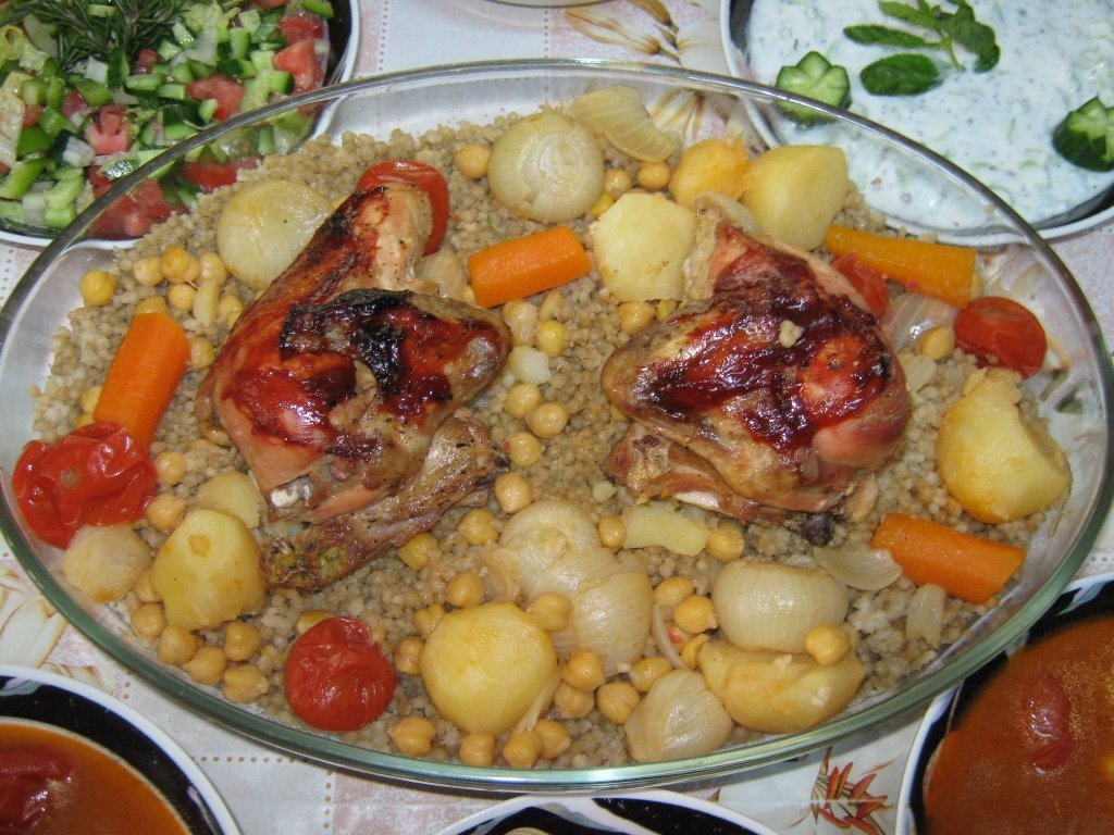 Maftoul cu pui- specific Palestinei