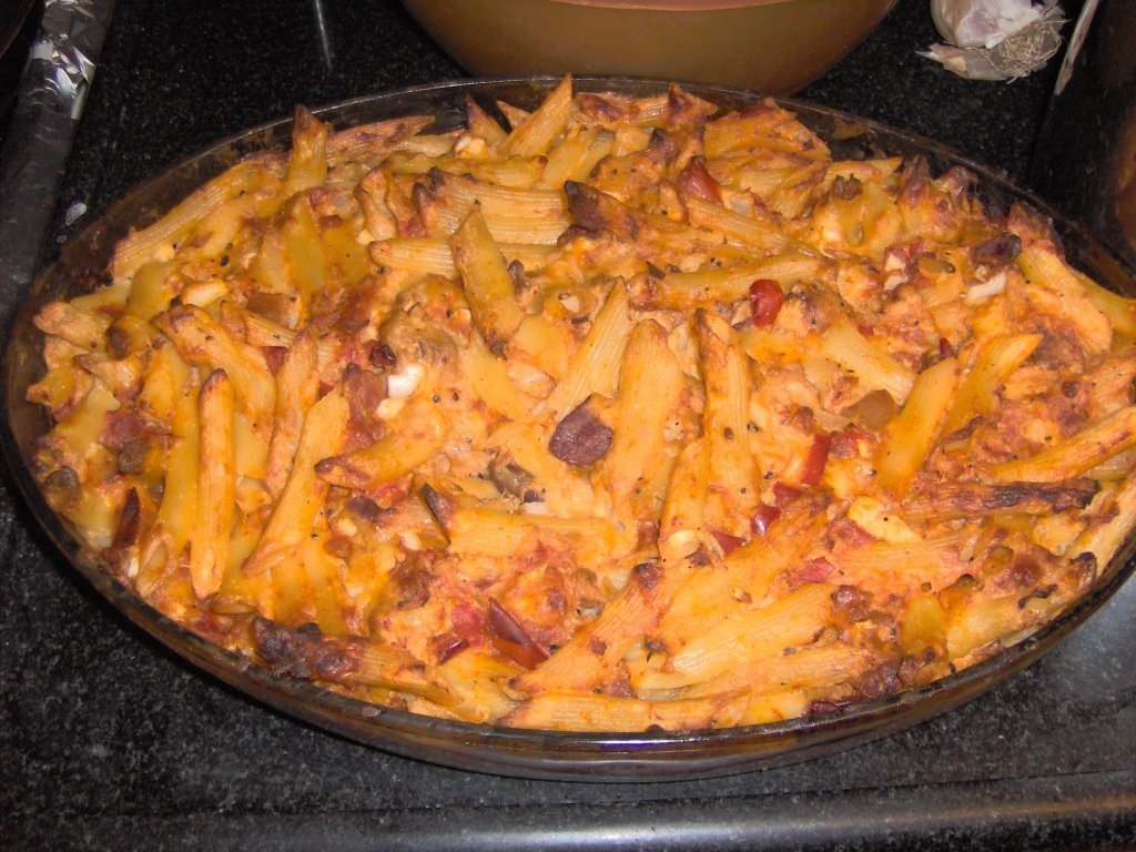 Budinca cu ton si brinza in stil tunisian