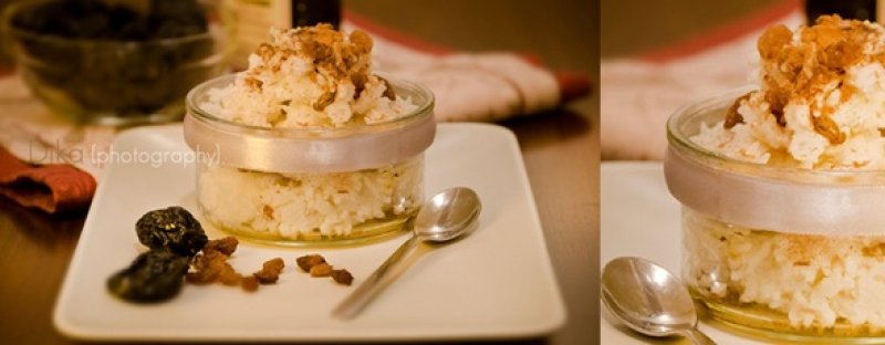 Orez in lapte cu stafide