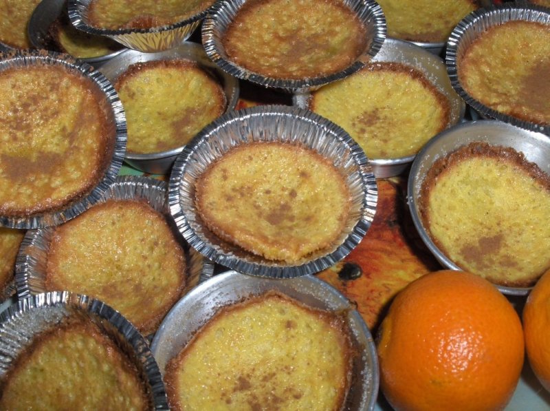 Mini tarte moi din portocalã ( Queijadas de Laranja)