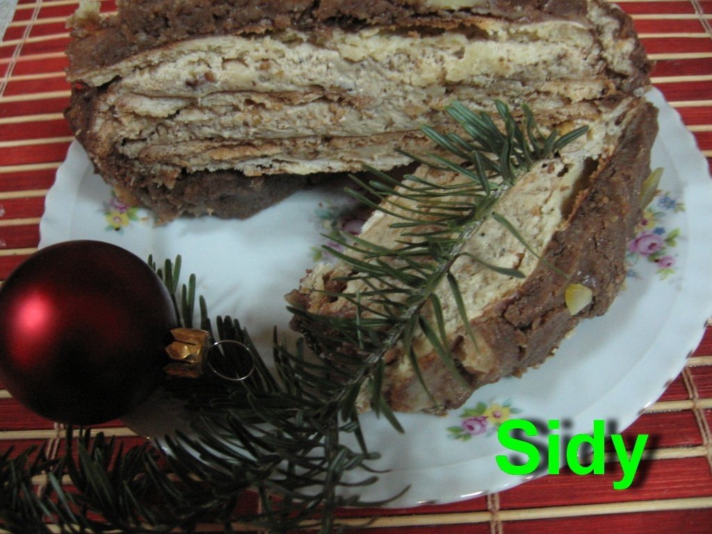 Prajitura cu foi si crema de ness