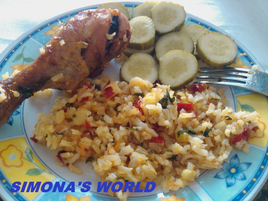 Pilaf la cuptor cu copanele