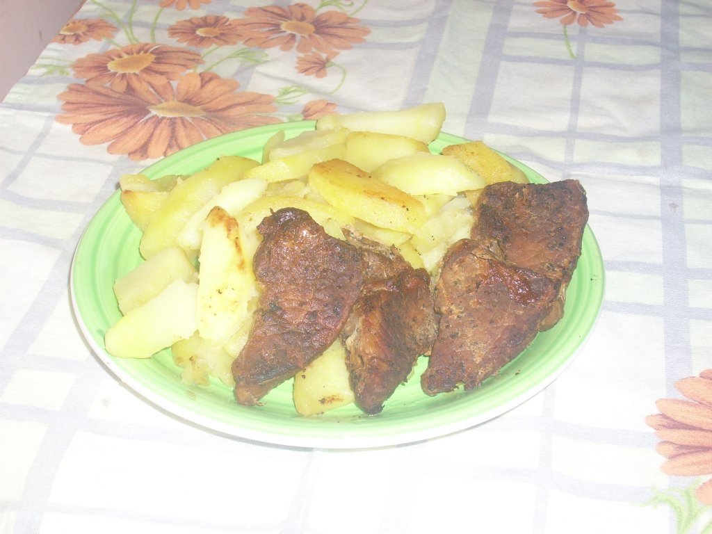 Friptura de vita cu cartofi prajiti