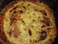 Tarta rapida cu mortadella si branza gouda