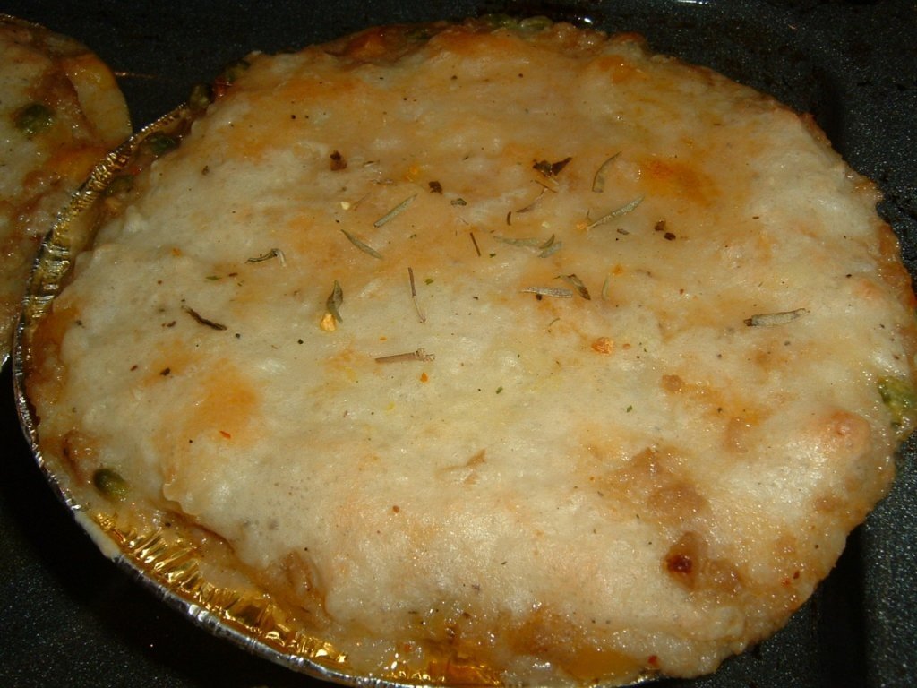 Mini turtite in crusta de cartofi piure