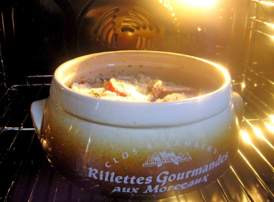 "Musaca"  dietetica de mazare si fasole cu somon