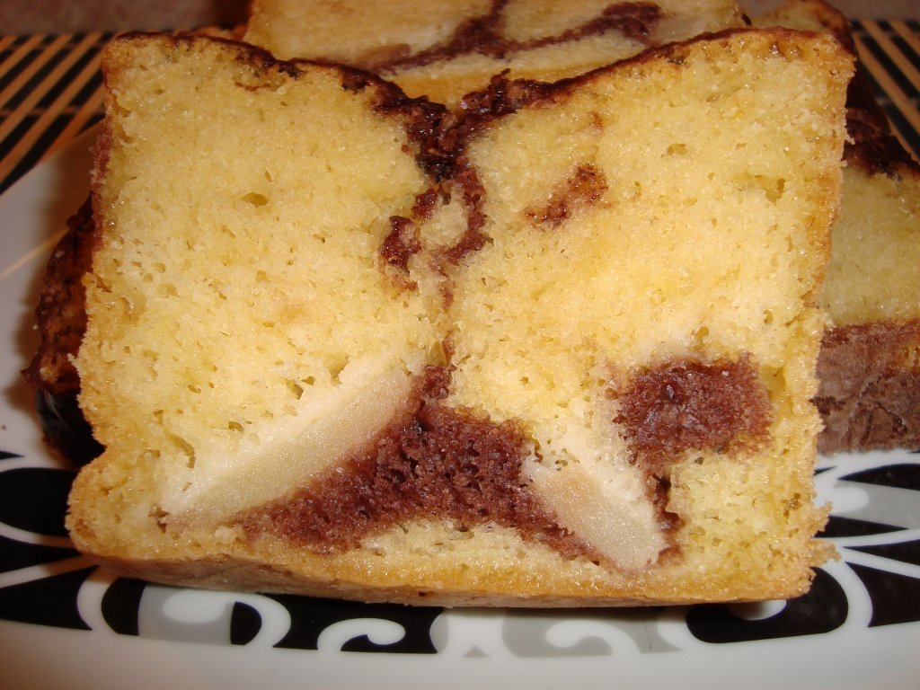 Chec cu mere glazurat cu ciocolata