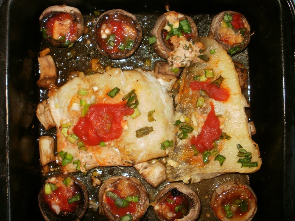 Salau cu ciuperci in sos Cirio