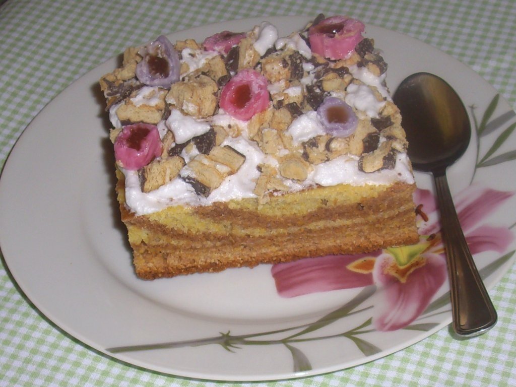 Chec "Zebra" cu faina de porumb