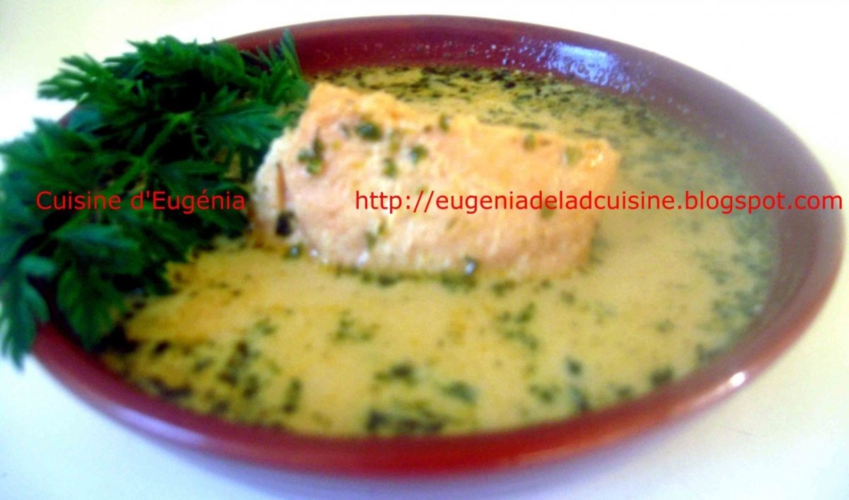 Supă de somon cu creveţi