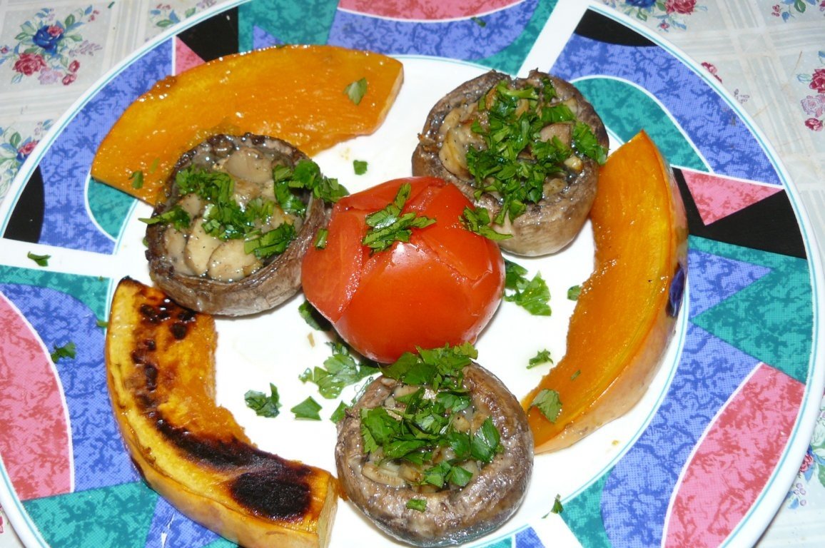 Mâncare de post cu ciuperci şi dovleac