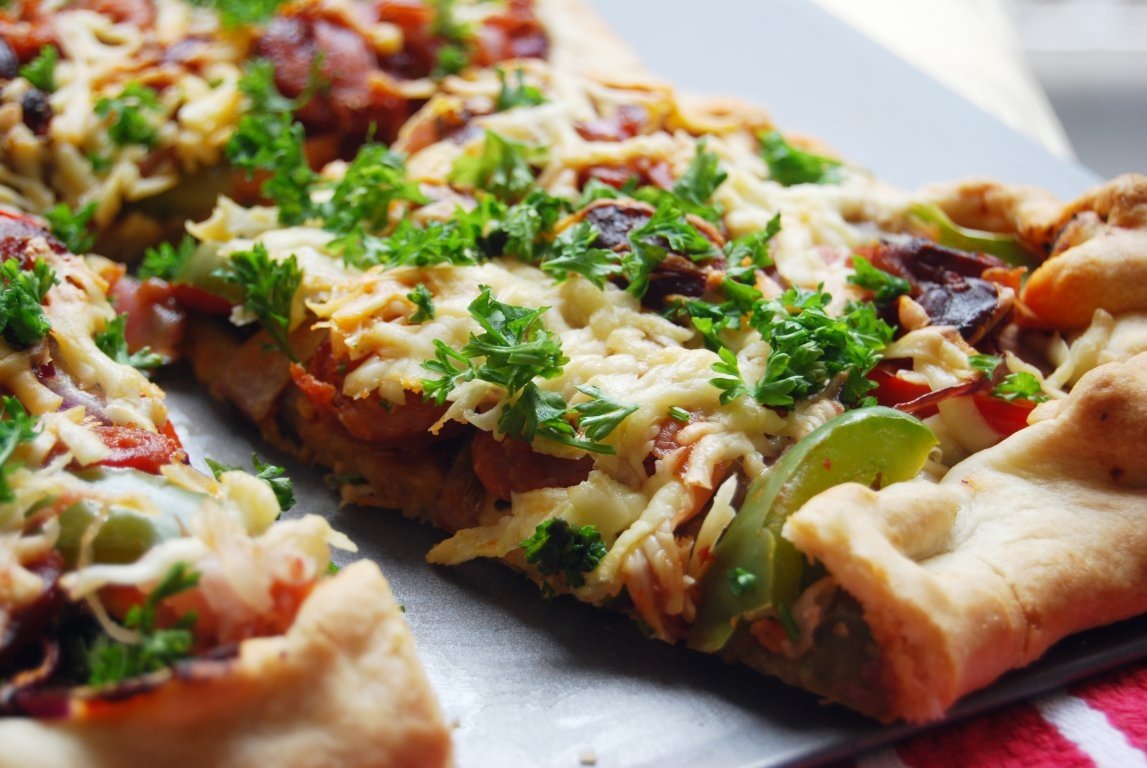 Tarta cu chorizo si ardei gras