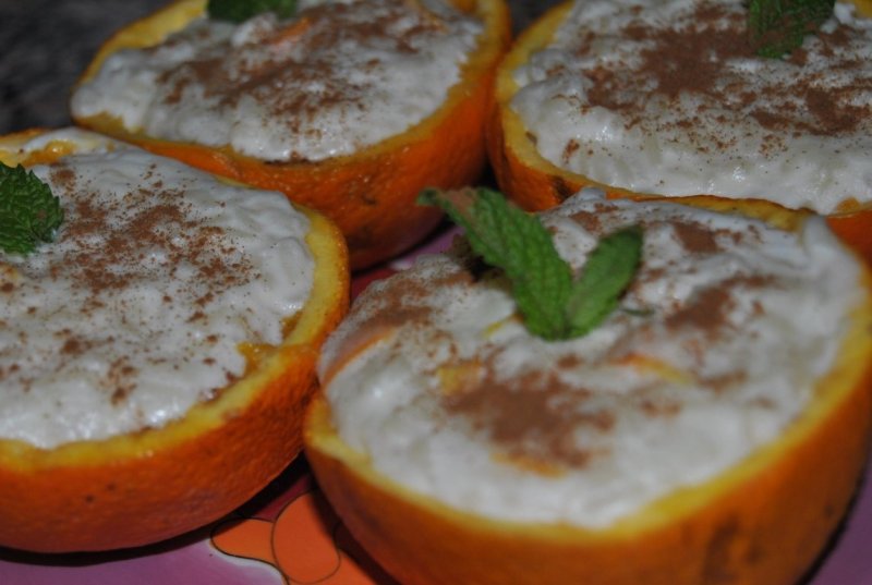 Portocale umplute cu orez dulce si friscã