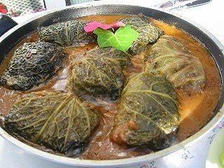 Sarmalute a la Ady - cu ficat de pui, cocos si invelite in varza creata