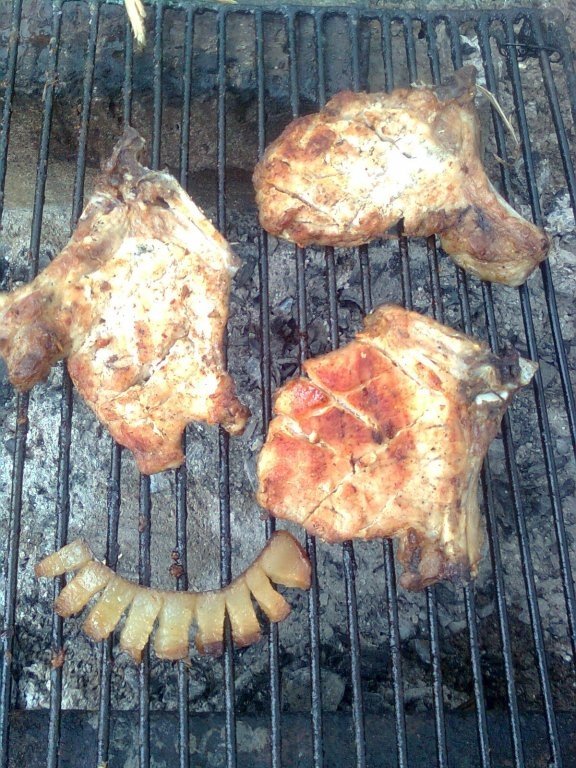 Grătar de porc marinat în vin