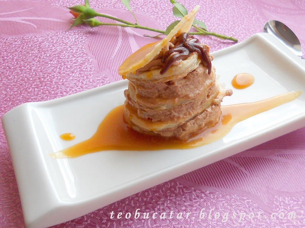 Mille feuille cu caramel