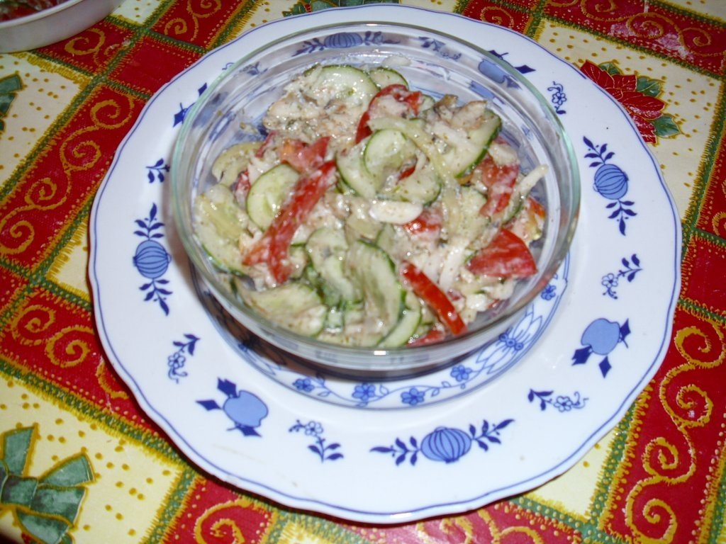 Salata cu hering in ulei de masline