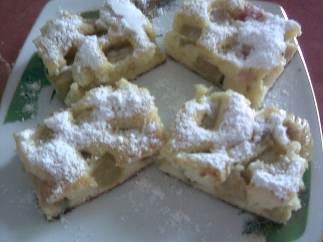 Prajitura cu rubarba