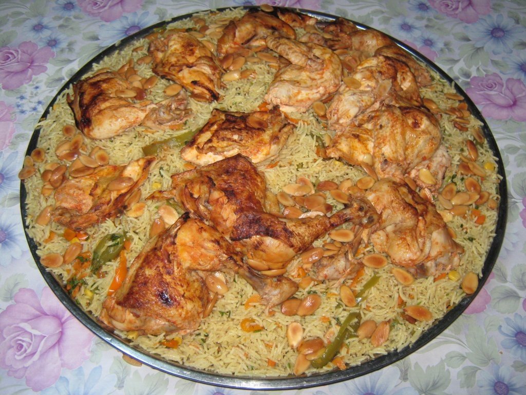 “Sherkasieh” cu pui – Pui chirchiz cu orez-reteta specific iordaniana