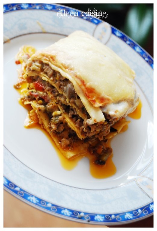 Lasagna traditionala cu ciuperci