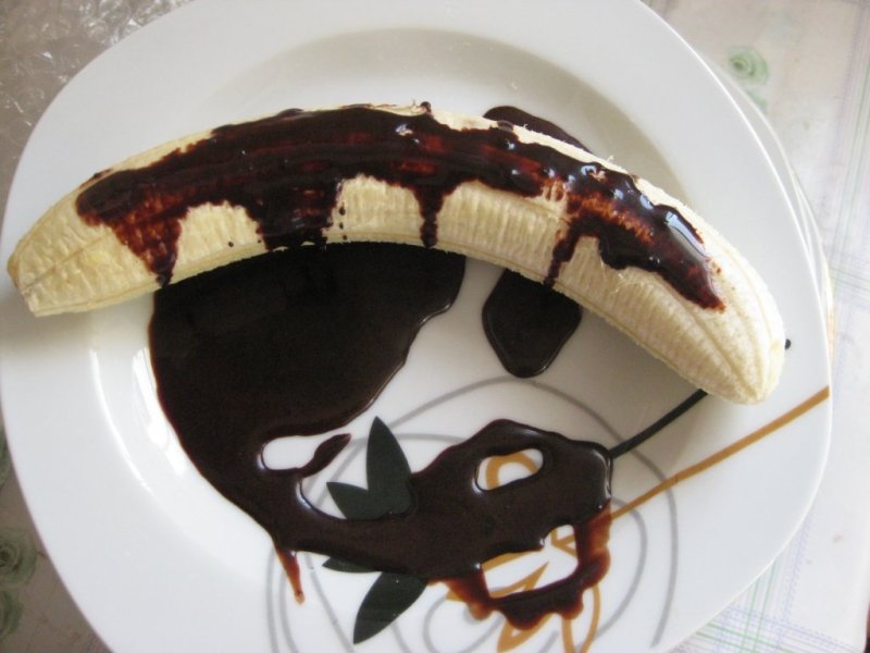 Banana cu crema de cacao