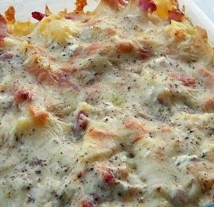 Cartofi cu brânză, ou și mărar