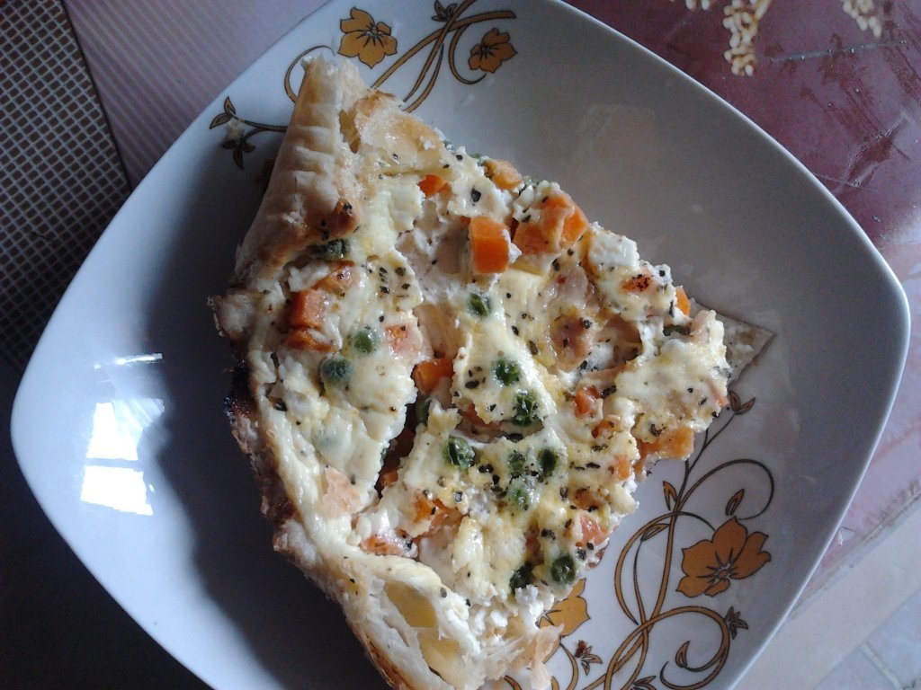 Tarta cu legume si sunca